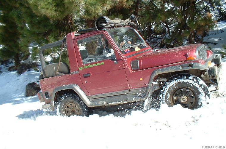 Nieve Nieve en el Teide 4x4